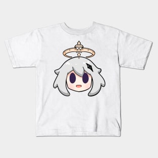 Genshin impact paimon chibi head Kids T-Shirt